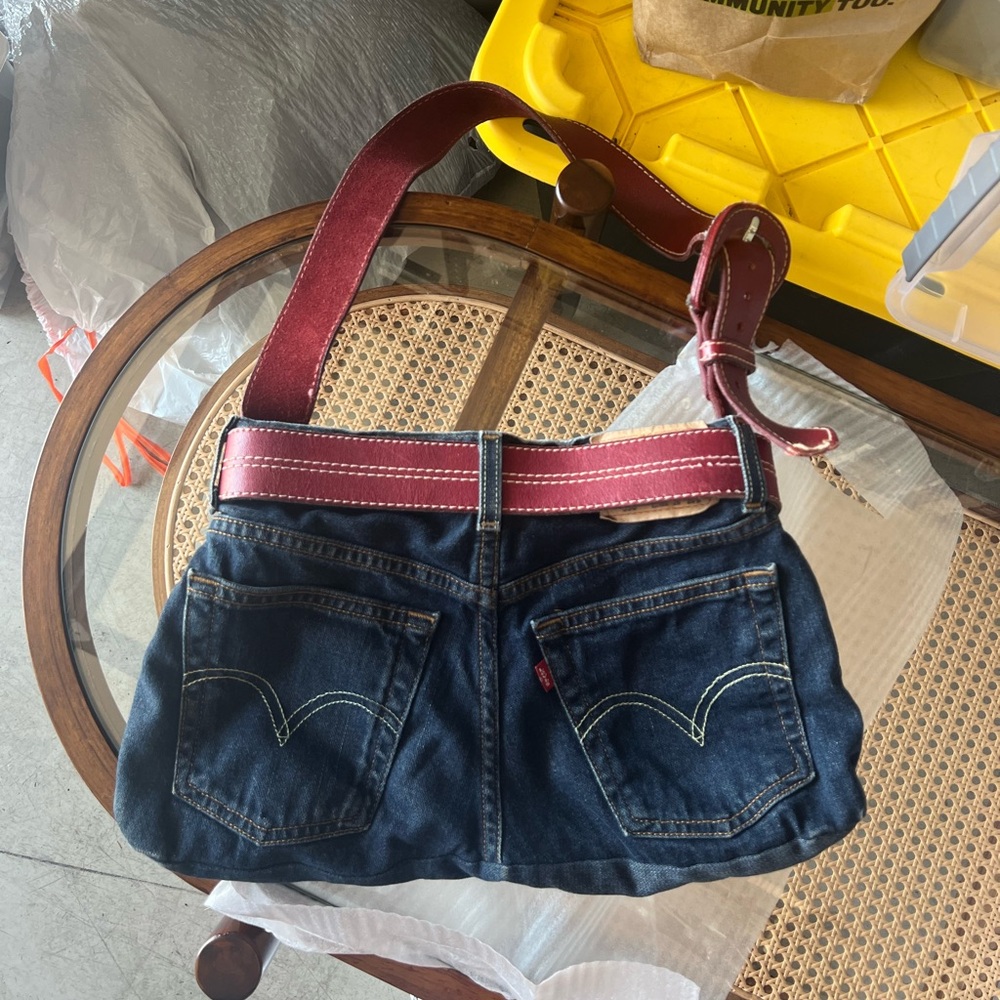 handmade vintage Levi’s shoulder bag